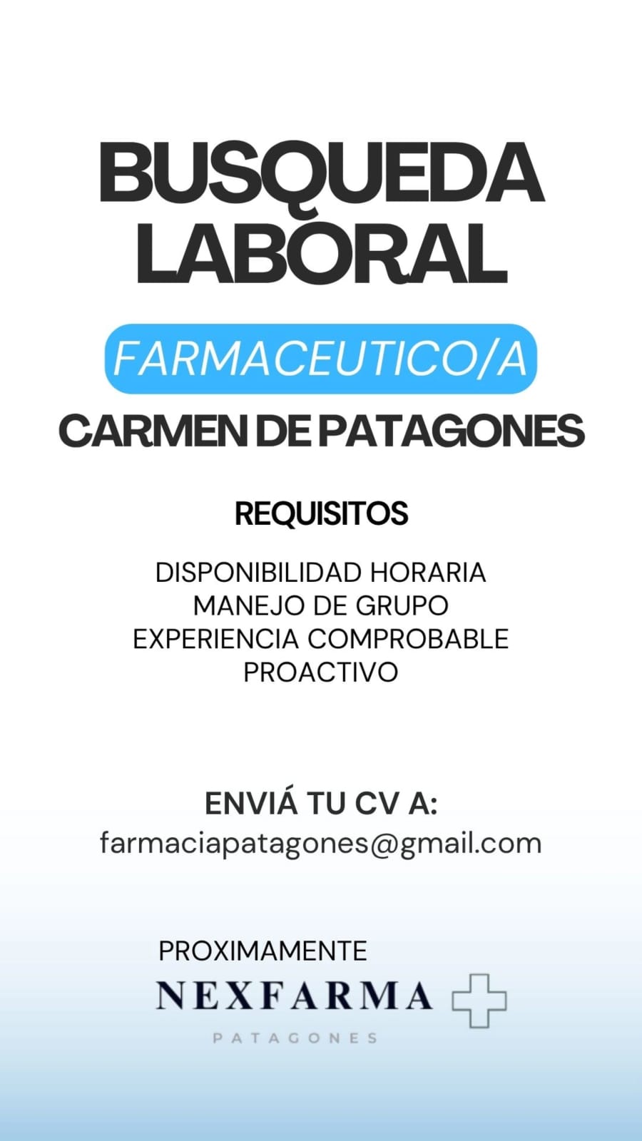 Farmacéutico/a Carmen de Patagones